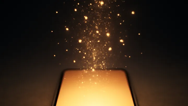 STARMAX88 COM - Modern phone with glowing screen STARMAX88 COM Modern phone with glowing screen